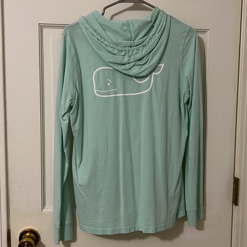 Medium mint vineyards vines hooded long sleeve T-shirt